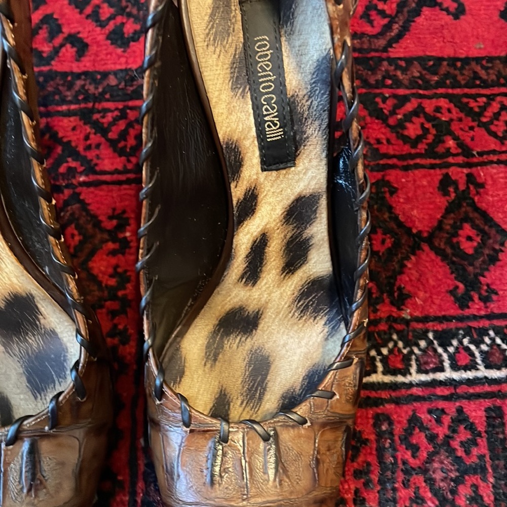 Roberto Cavalli brown stilettos size 8 (European 38) - Picture 4 of 6